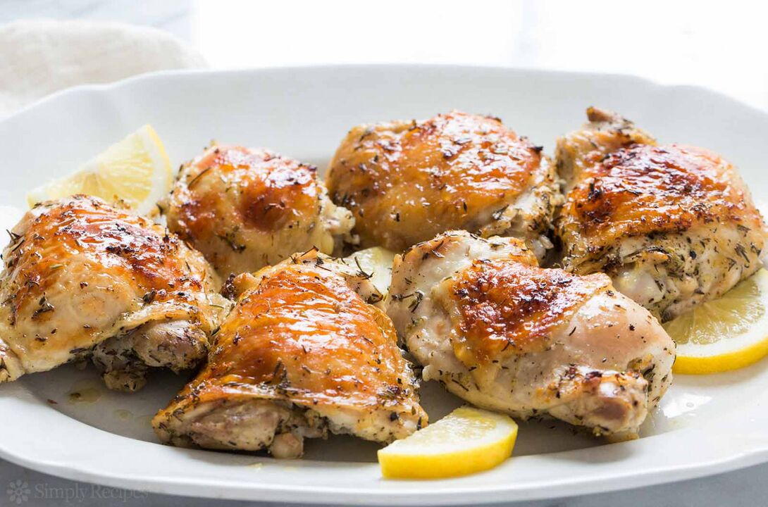 دجاج بالليمون لاتباع نظام غذائي خال من الغلوتين