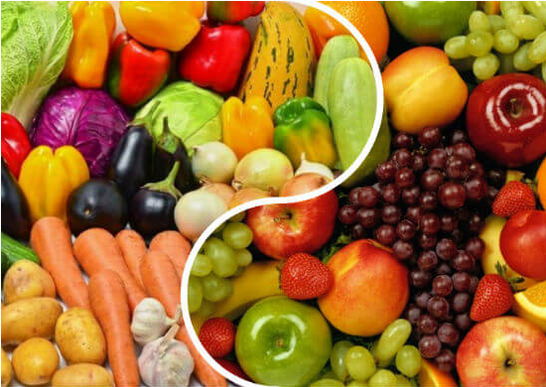 الفواكه والخضروات لفقدان الوزن